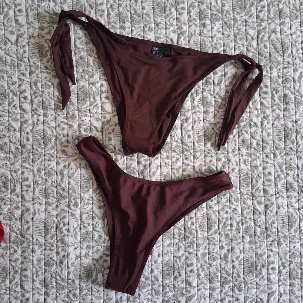 H&M Set Of 2 Brown Bikini Bottoms